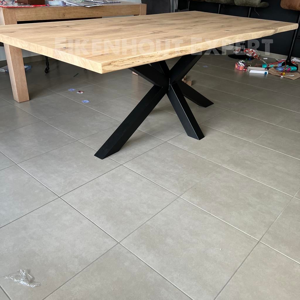 Foto 14 van Eiken Boomstam Eettafel Tafel Eikenhout BINNEN 1WEEK BEZORGD