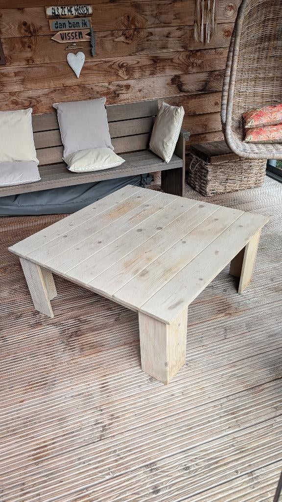 Salontafel Veranda, Tuin en Terras, Tuinstoelen, Gebruikt, Hout, Ophalen