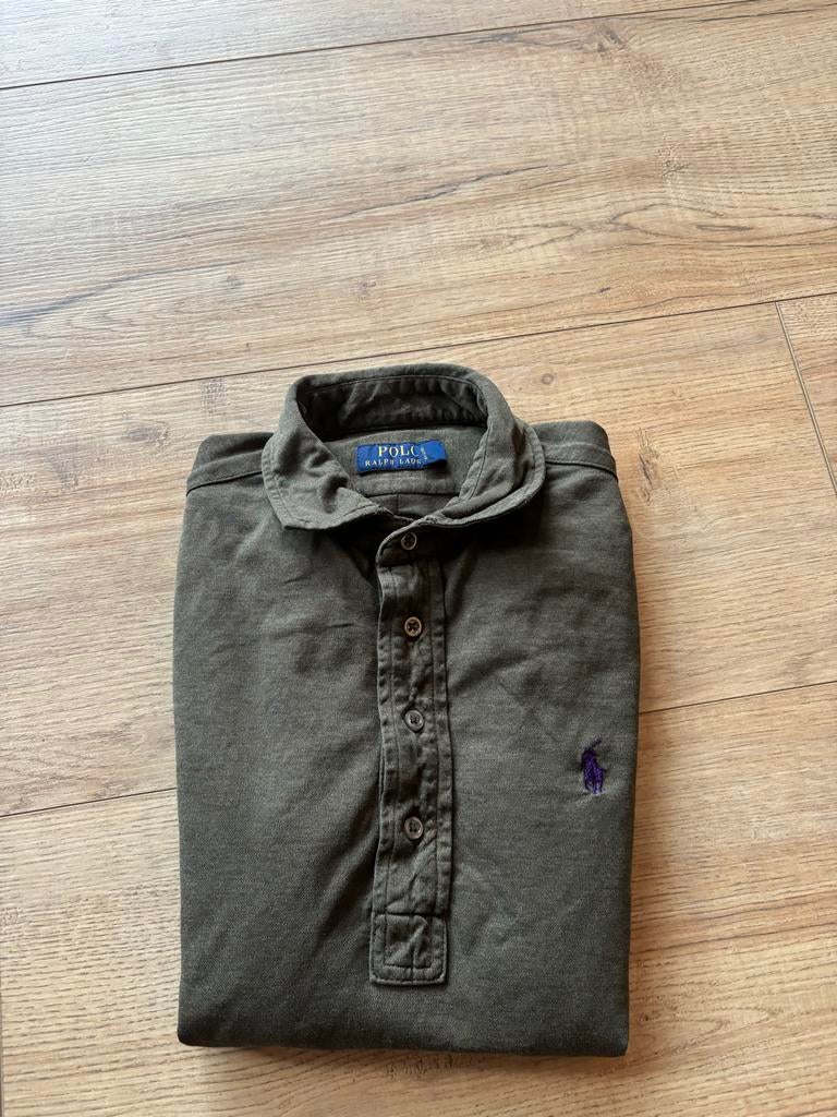 Ralph Lauren Polo Shirt, Verzenden, Zo goed als nieuw, Groen, Halswijdte 39/40 (M)