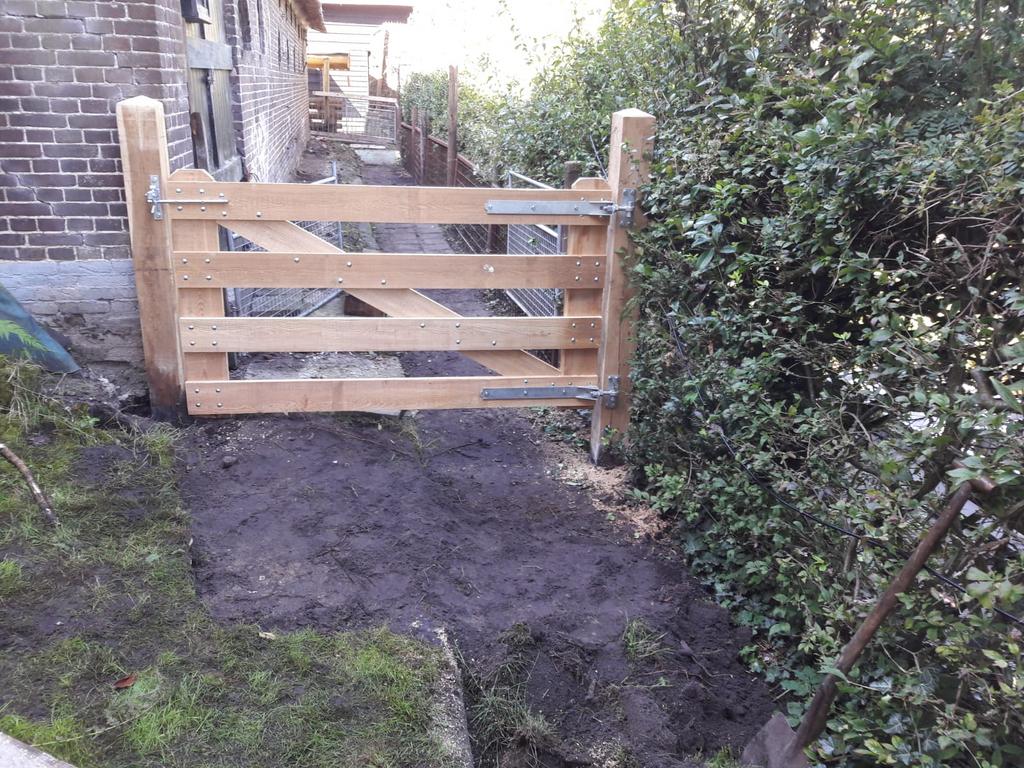 Poort Boerenlandhek tuinhek oprit erfscheiding natuurlijk, Tuin en Terras, Gerard Krale, Nieuw, Ophalen of Verzenden, Info@gkrale.nl