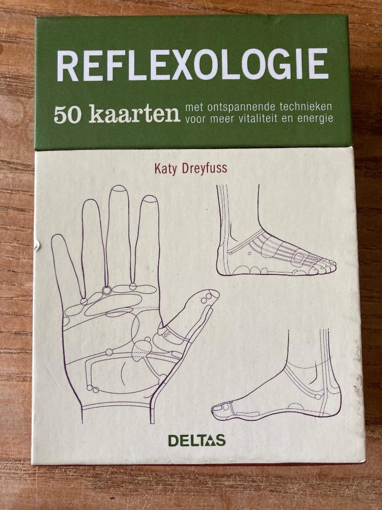 Deltas - Katy Dreyfuss - 50 kaarten - Reflexologie - zgan, Ophalen of Verzenden, Zo goed als nieuw, Spiritualiteit algemeen, Instructieboek