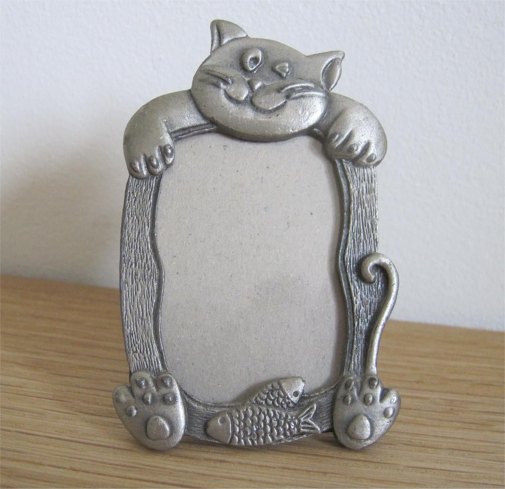 Brocant fotolijstje (voor je lievelingskat), Antiek en Kunst, Ophalen of Verzenden