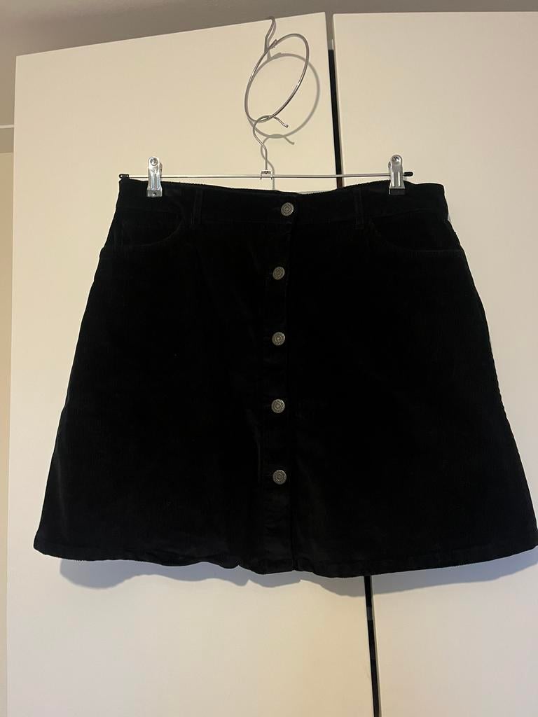 Rok rib corduroy, Kleding | Dames, Rokken, Zwart, Maat 46/48 (XL) of groter, Ophalen of Verzenden, Zo goed als nieuw