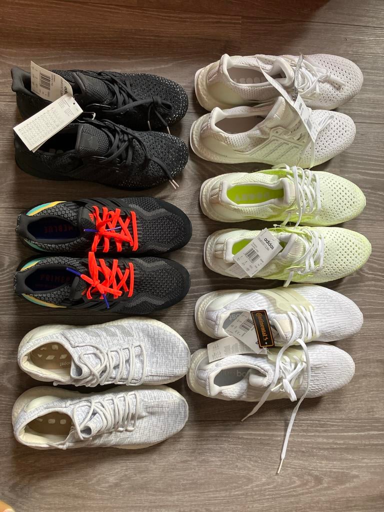 6 paar Adidas Ultraboost - Maat 43 1/3, Ophalen of Verzenden, Nieuw, Overige kleuren, Sneakers of Gympen