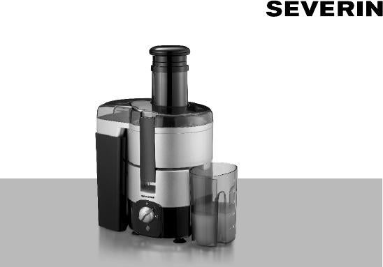 Severin ES 3559 Sapcentrifuge - Nieuw!, Ophalen of Verzenden, Nieuw, Elektrisch, Sapcentrifuge