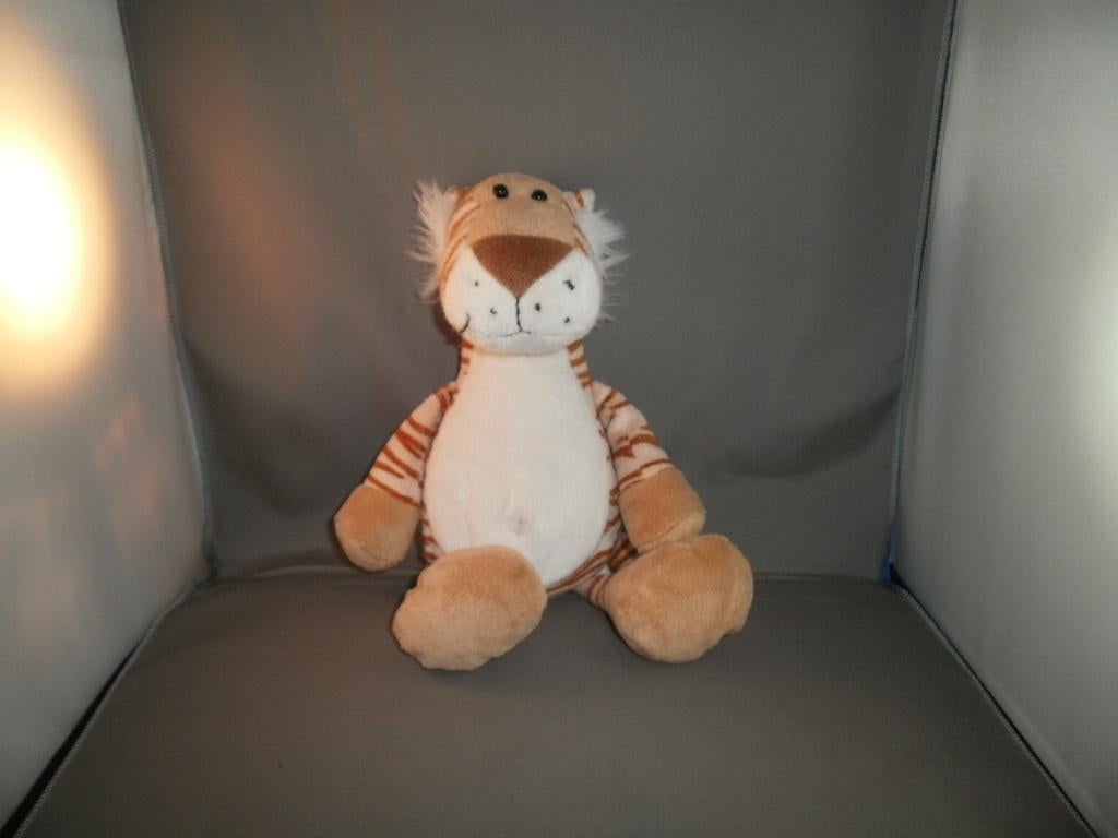 Evora tijger 30 cm gestreept bruin/crème donkere neus lichte, Ophalen of Verzenden, Zo goed als nieuw, Overige typen