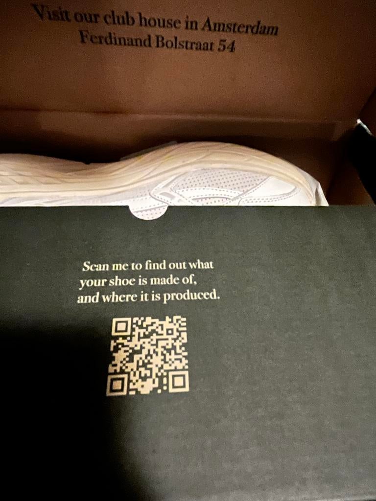 Mercer Re-Run Max Perforated 43, Kleding | Heren, Schoenen, Ophalen of Verzenden, Zo goed als nieuw, Wit, Sneakers of Gympen