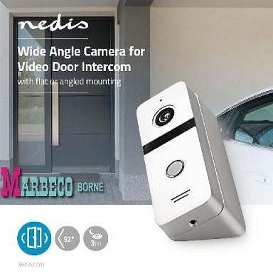 Deurvideocamera, IR-Nachtzicht, Deur Camera, IP66, Metaal, Overige merken, Nedis, Nieuw, Info@marbeco.nl