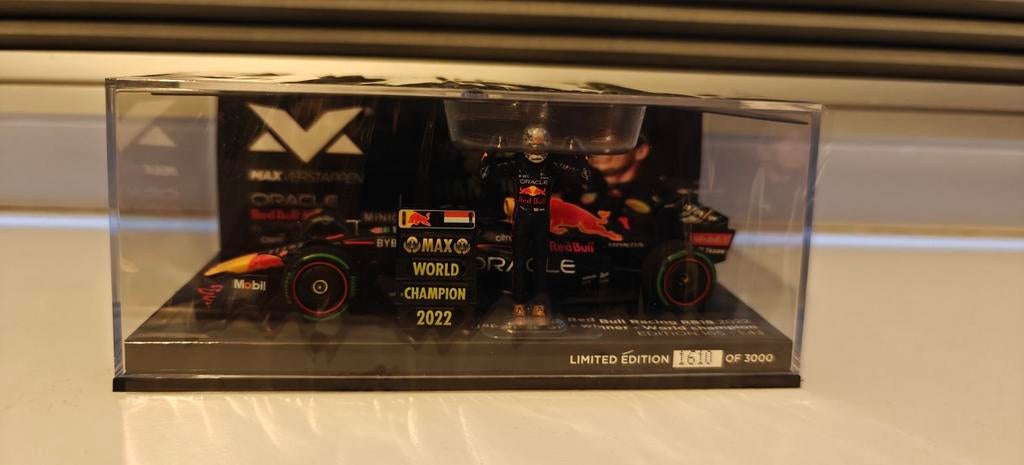 Max Verstappen World Champion 1:43 2022, Ophalen of Verzenden, Nieuw