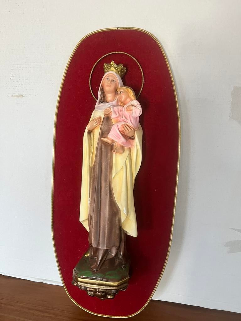 Icoon Maria met Jesus, Antiek en Kunst, Antiek | Religie, Ophalen of Verzenden