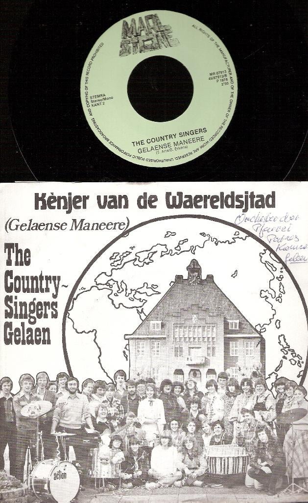 Geleen - Country Singers Gelaen - zeldz  vinyl SINGLE!! 1979, Ophalen, Gelezen