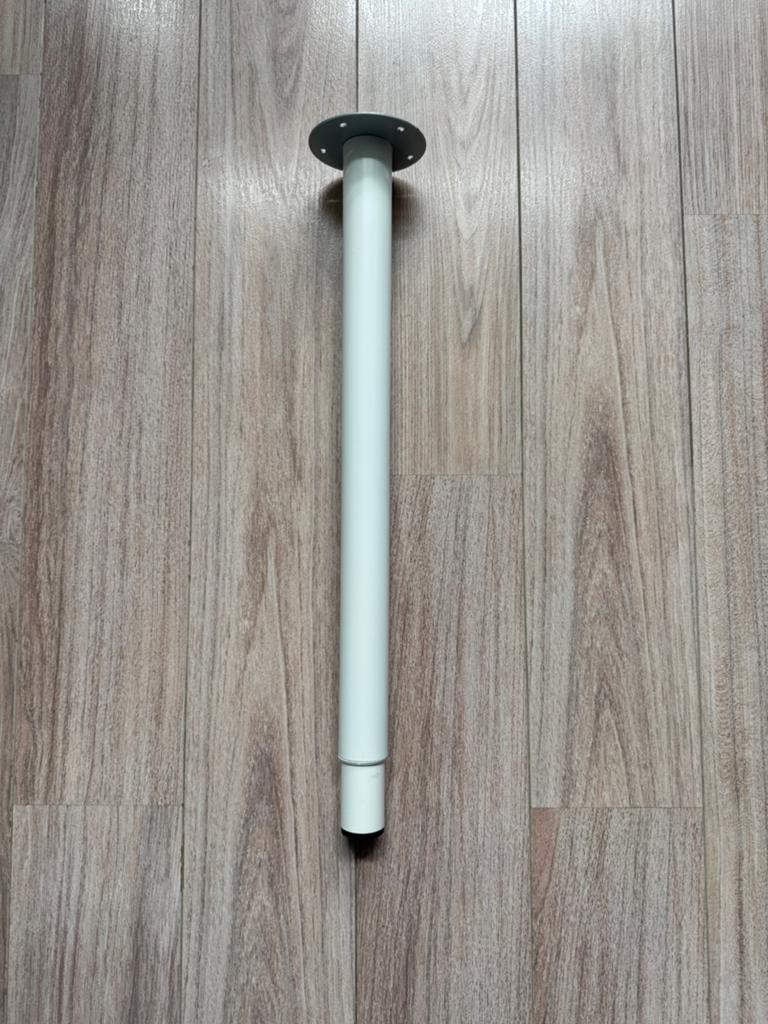 Witte verstelbare tafelpoot van Ikea, Huis en Inrichting, Tafelonderdelen, Ophalen, Tafelpoot, Minder dan 50 cm, Gebruikt