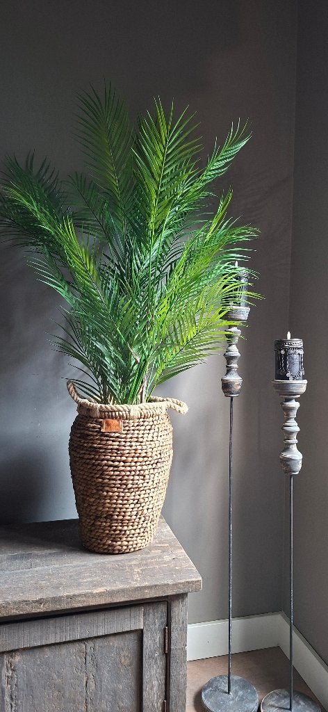 Goedgevulde kunst palm 120, Groen, Kunstplant, Het-lavendeltje, DK, Nieuw