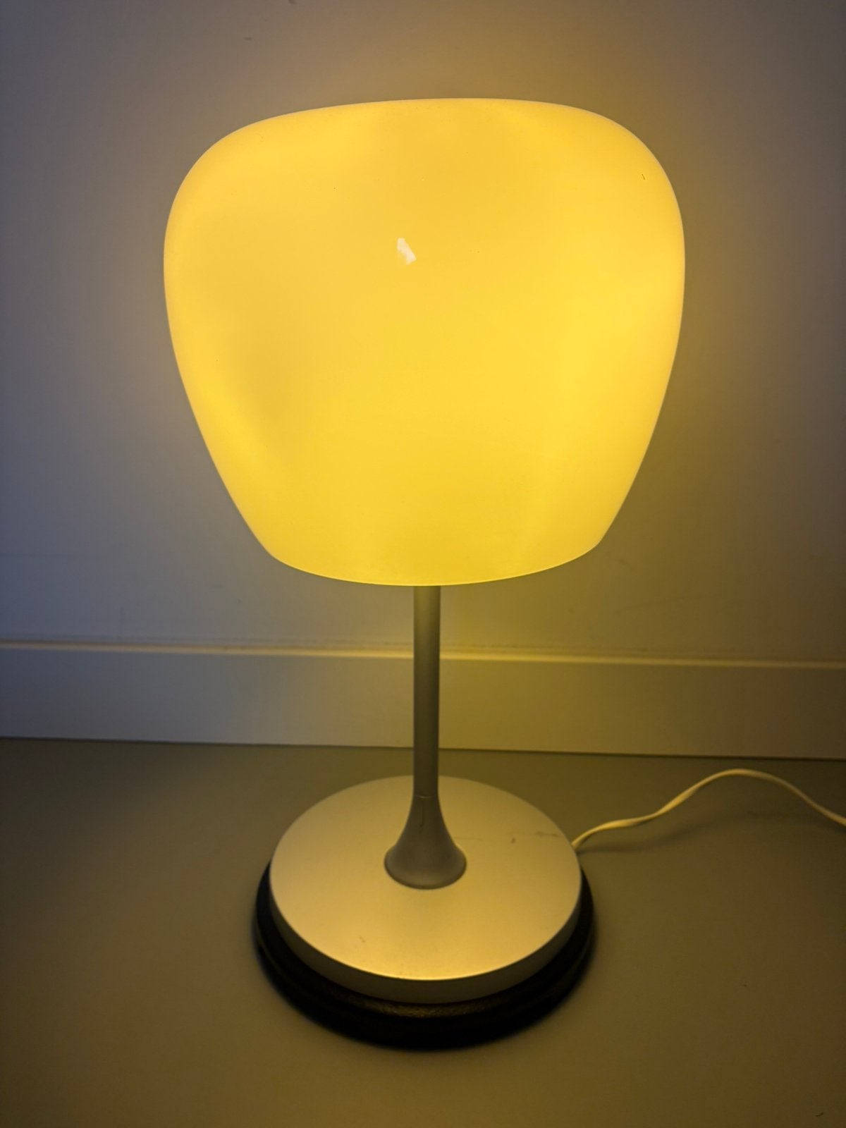 Vintage IKEA Althorn tafellamp, Gebruikt, Vintage, Wit, Glas