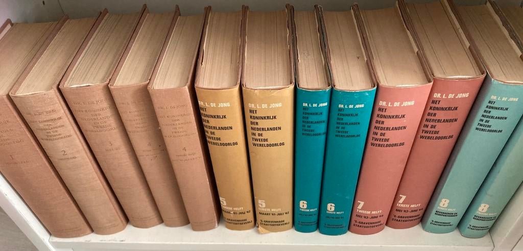 het koninkrijk der Nederlanden - deel 1 tm 8 - dr L. de Jong, Ophalen, 20e eeuw of later, Gelezen
