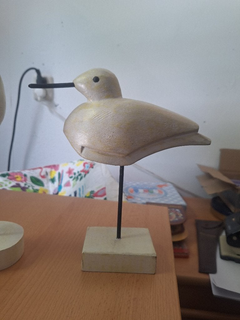 Massieve kwaliteit houten vogel, Ophalen, Gebruikt