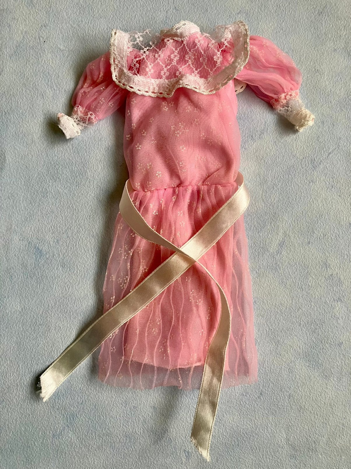 Vintage barbie jurk Heart Family Mom 1985