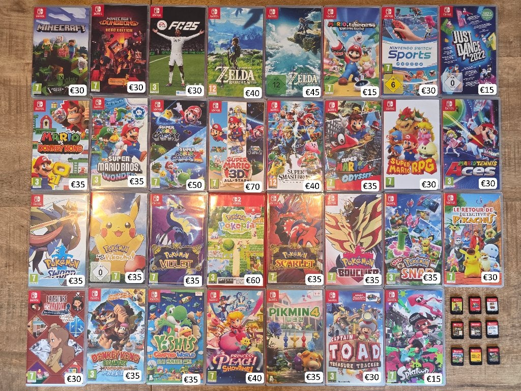 40x Nintendo Switch Games, Overige genres, Ophalen of Verzenden, Zo goed als nieuw, 3 spelers of meer