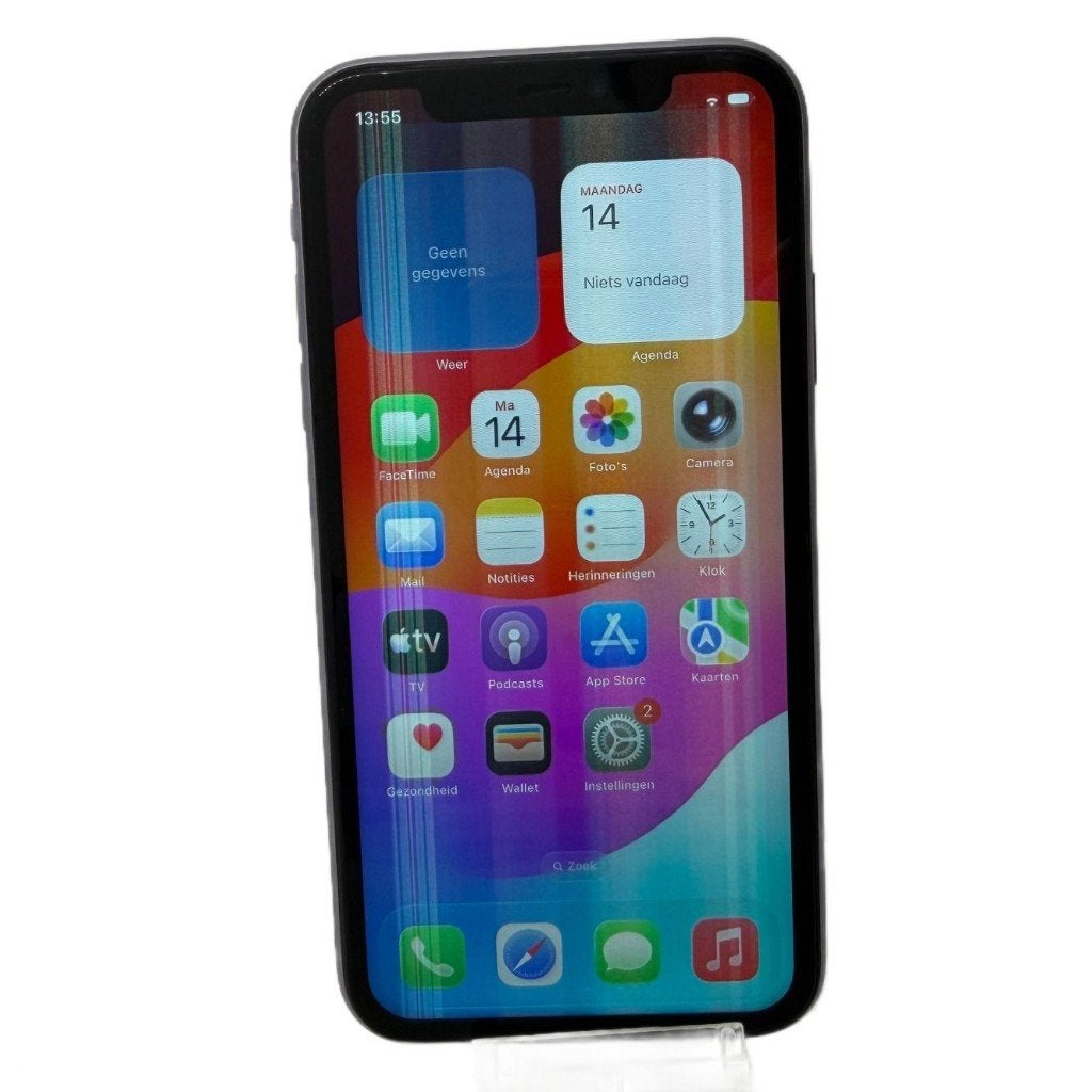 iPhone 11 64GB Lila | Scherm heeft vlekken, Gebruikt, 64 GB, 84 %, Zonder simlock