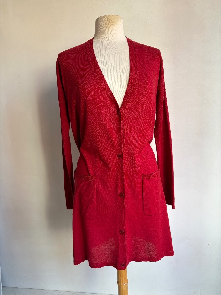 max mara vest rood maxmara, Maat 38/40 (M), Verzenden, Max Mara, Zo goed als nieuw