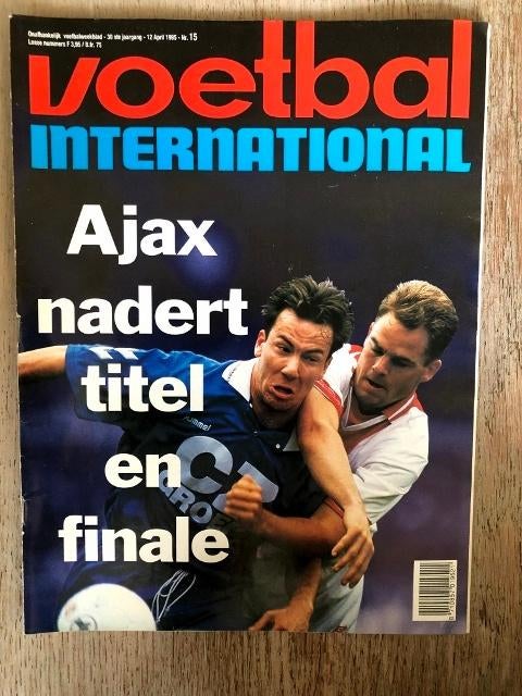 Voetbal International, 30e  jaargang, nr. 15, 1995, Verzamelen, Ophalen, Gebruikt, Overige binnenlandse clubs, Boek of Tijdschrift