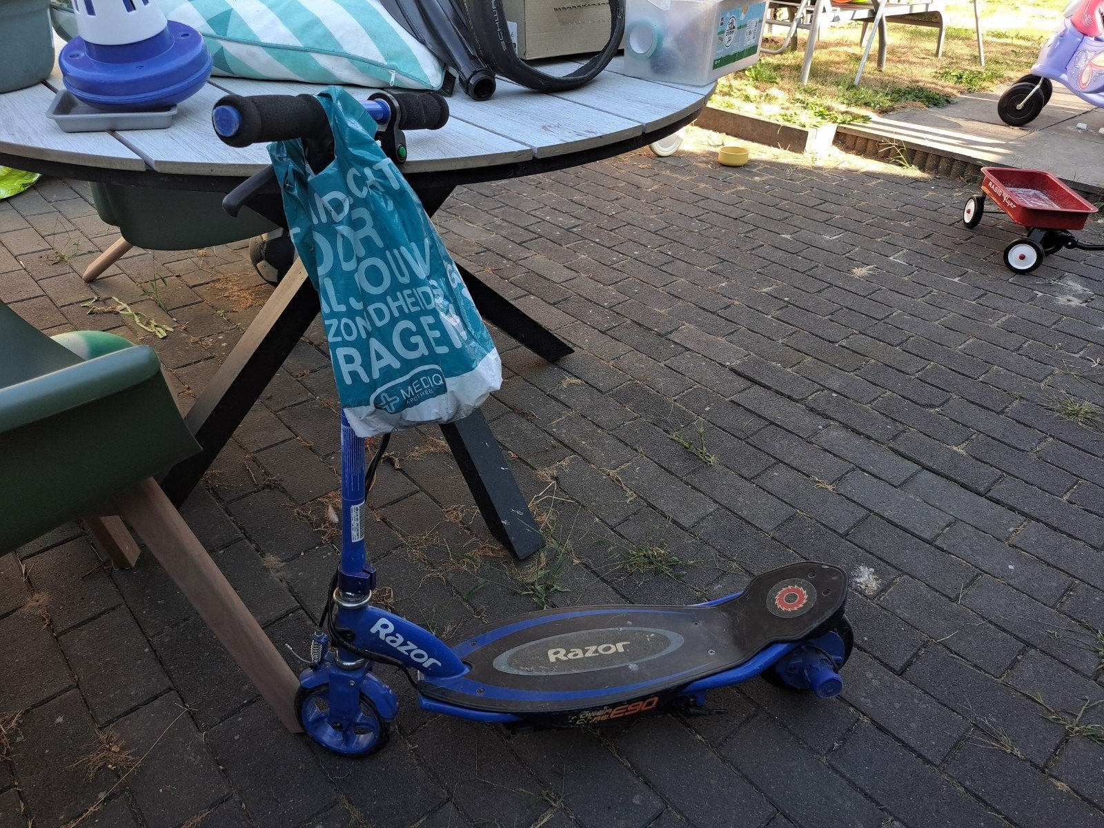 Razor E90 Elektrische Step - Blauw, Gebruikt, Ophalen, Gebruikt, Elektrische step (E-scooter), Razor