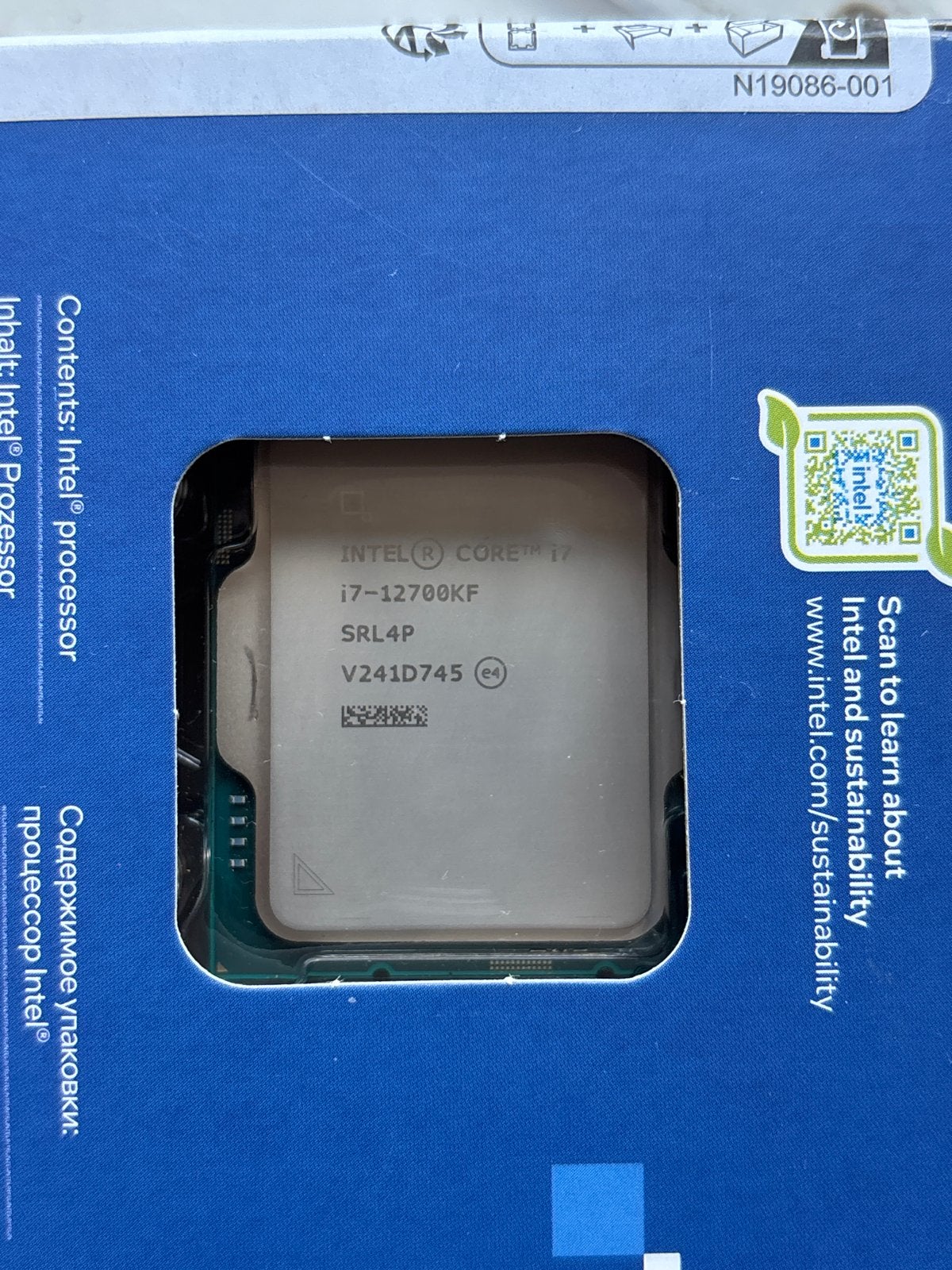 Intel Core i7-12700KF Processor, Computers en Software, Ophalen of Verzenden, Nieuw, 12-core, 3 tot 4 Ghz
