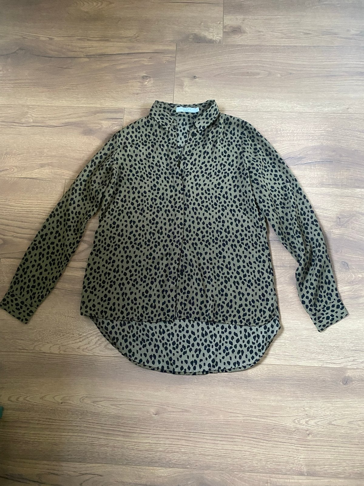 Costes Blouse met Luipaardprint - Maat S, Ophalen of Verzenden, Zo goed als nieuw, Maat 36 (S), Groen
