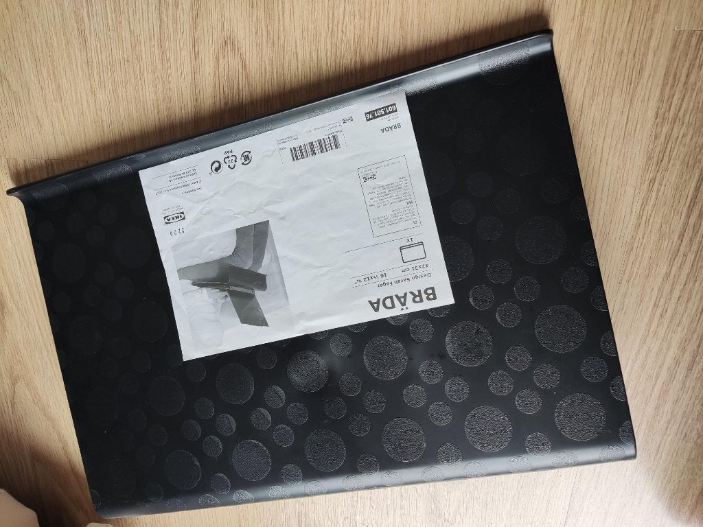 Zwarte laptopstandaard ikea Bräda Brada NIEUW, Ophalen of Verzenden, Nieuw, Ikea