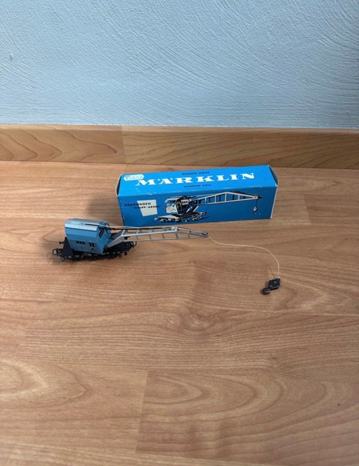 Märklin kraanwagen 4611 met originele doos, Wisselstroom, Gebruikt, Wagon, Ophalen of Verzenden