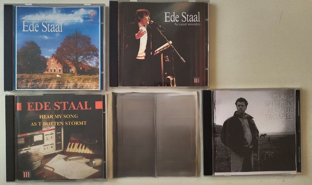 3xCD's van Ede Staal mien toentje + 1x Klaas Spekken, Ophalen of Verzenden, Zo goed als nieuw, Levenslied of Smartlap