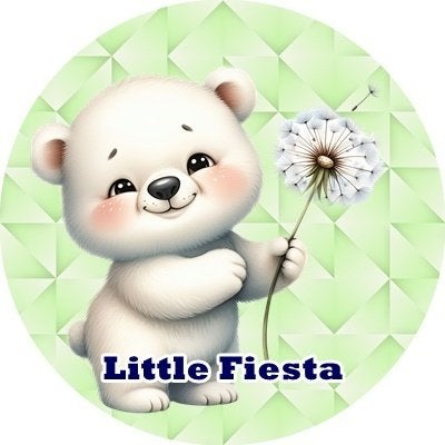 lf1208 ouwel beertje 20x4,7cm eetbare cupcake rondjes, Ophalen of Verzenden, Nieuw, Cupcakes, Versiering