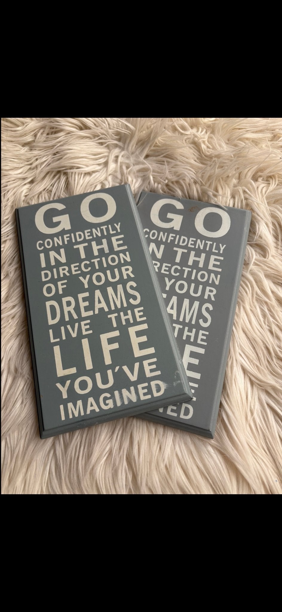 Decoratieve houten borden met inspirerende tekst, Huis en Inrichting, Ophalen, Hout, Nieuw, Modern