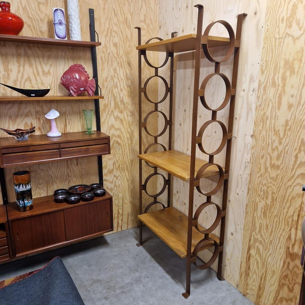 70's vintage wandkast wandrek jaren 70 kast boekenkast, Ophalen of Verzenden, Huis en Inrichting