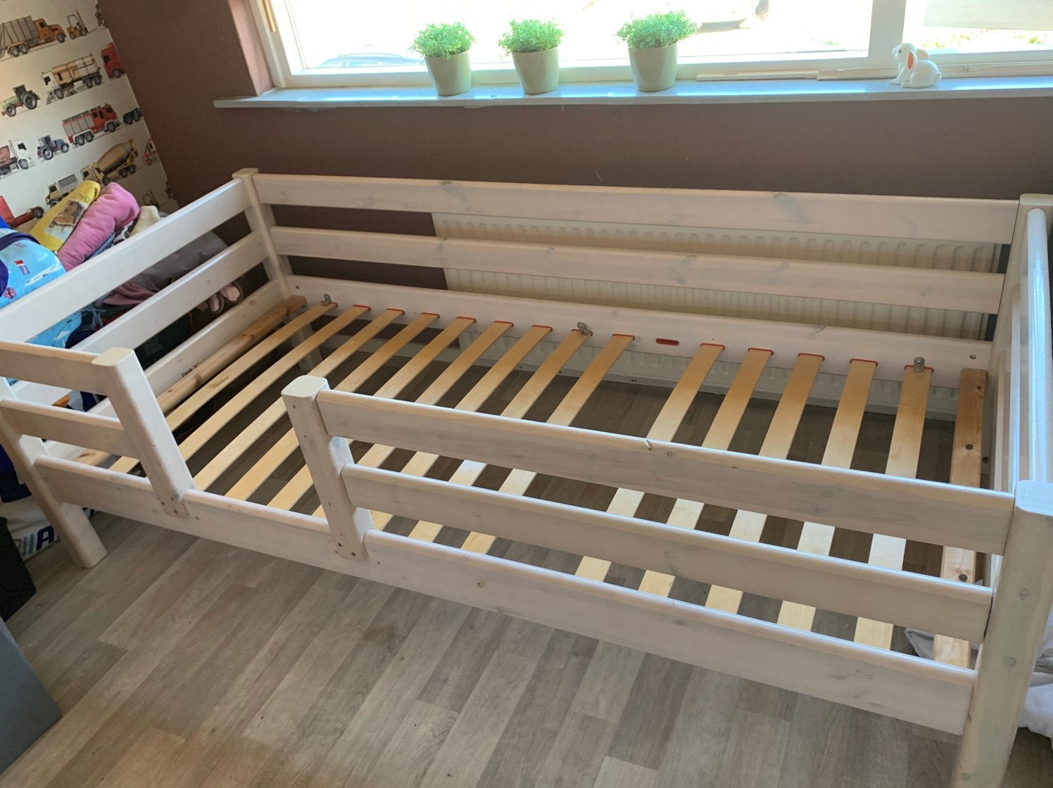 Flexa bed half hoogslaper white wash 80 euro, Kinderen en Baby's, Ophalen, Gebruikt, 180 cm of meer, 85 tot 100 cm