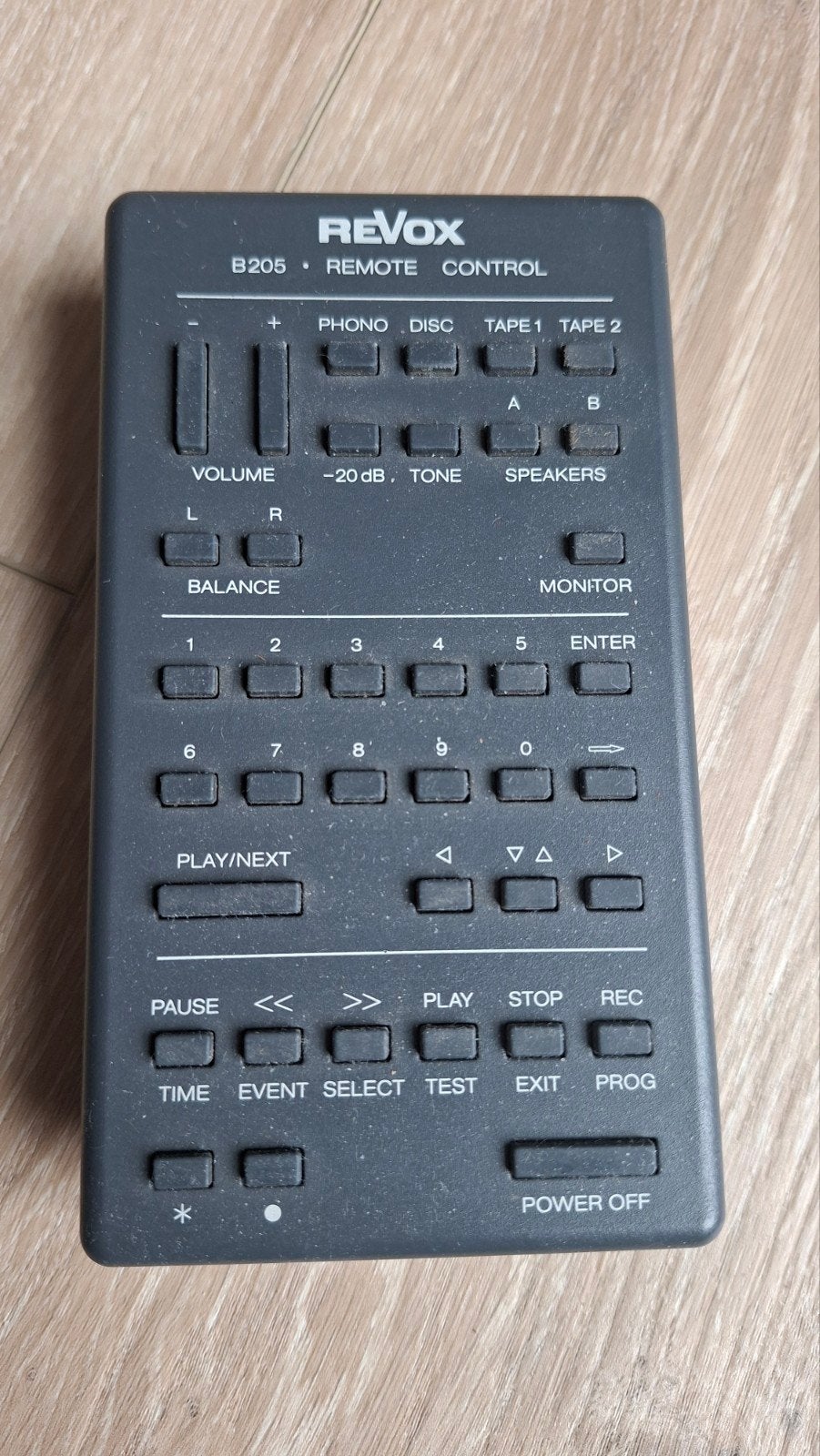 Revox B205 Afstandsbediening - Origineel, Audio, Tv en Foto, Ophalen of Verzenden, Gebruikt, Origineel, Dvd