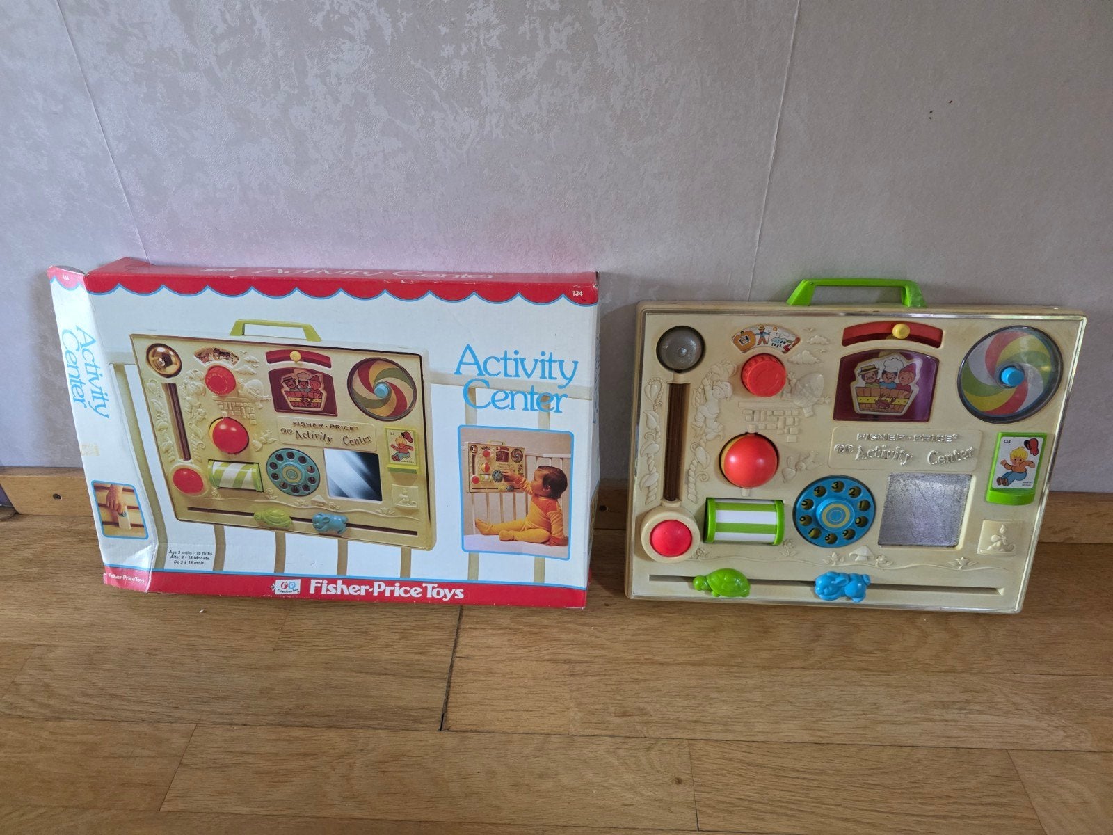 Vintage Fisher-Price Activity Center - met bevestiging., Ophalen of Verzenden, Gebruikt, Overige typen