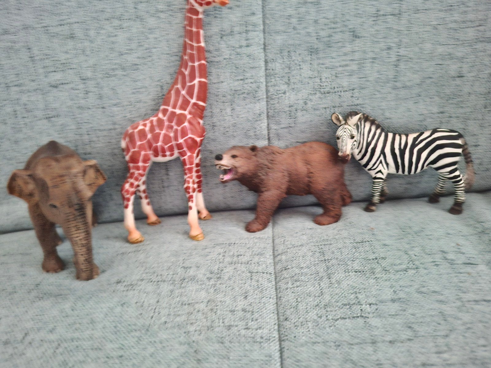 Originele Schleich figuren - Olifant, Giraf, Beer, Zebra, Ophalen of Verzenden, Zo goed als nieuw