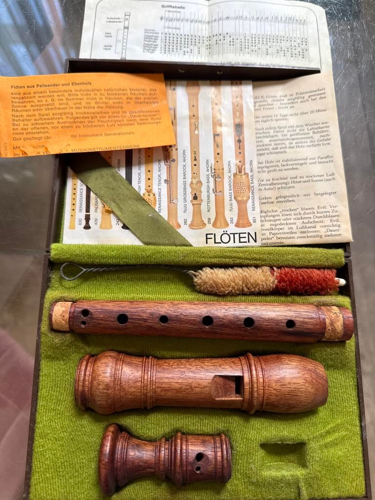 Orginele Moeck palissander, Ophalen of Verzenden, Sopraan of Sopranino, Met koffer, hoes of etui