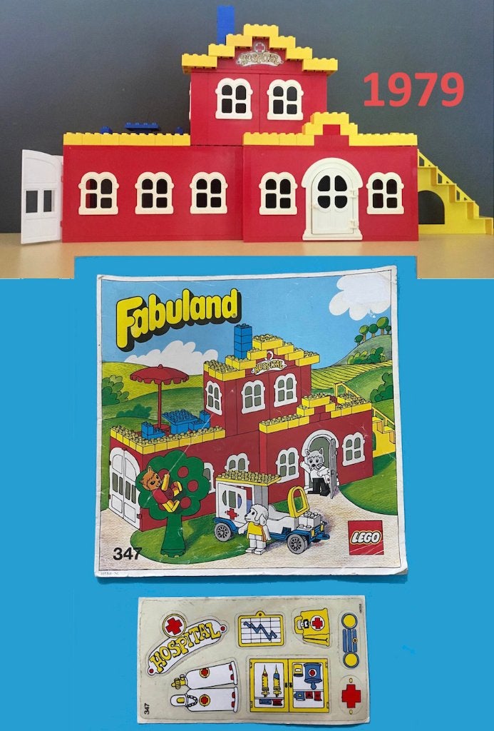 Lego Fabuland 347 / 137 Hospitaal met boekje, Overige thema's, Lego, Ophalen of Verzenden, Zo goed als nieuw