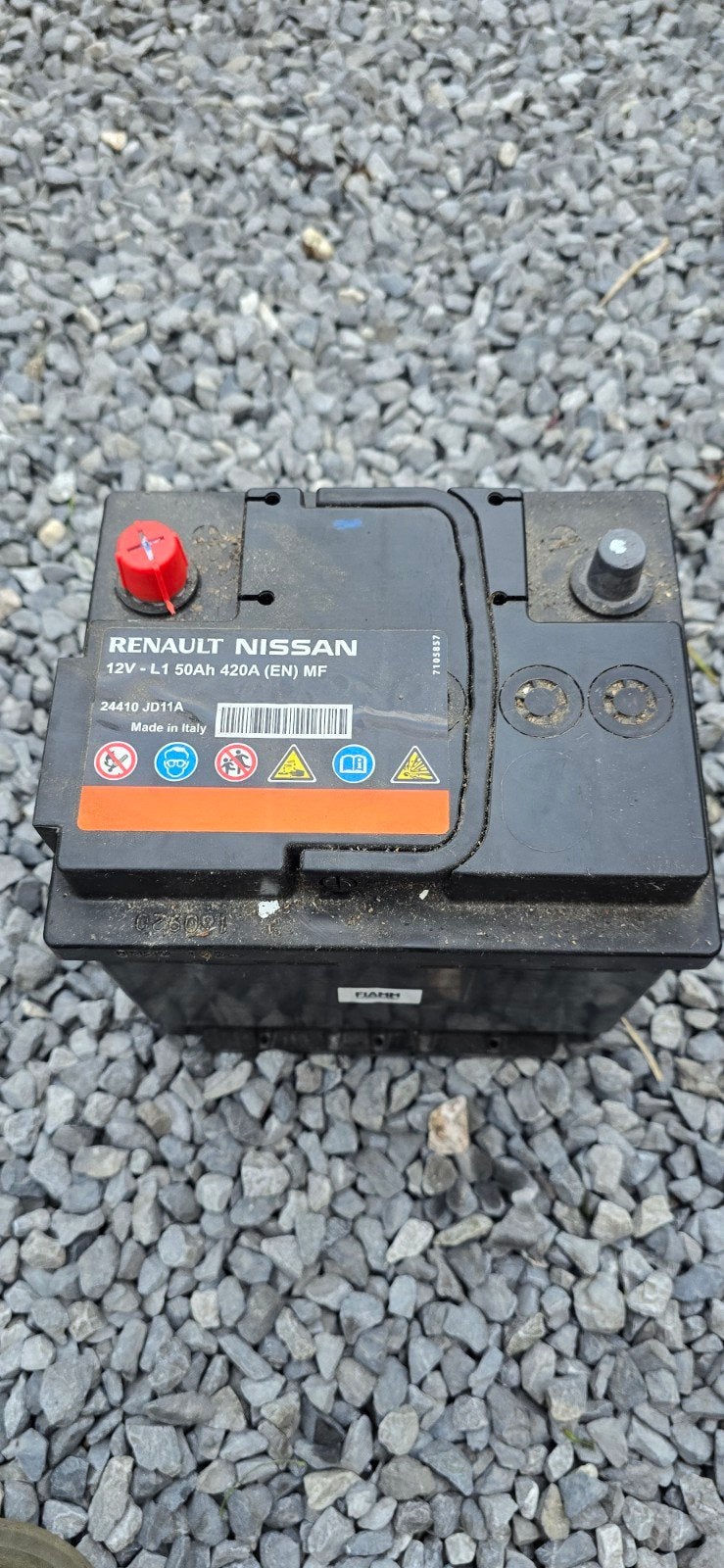 Renault Nissan 12V L1 50Ah 420A MF Accu, Gebruikt, Nissan