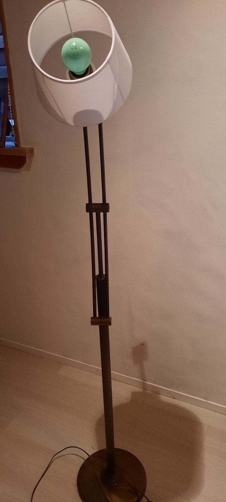 vloerlamp verstelbaar bruin, Huis en Inrichting, Ophalen, Zo goed als nieuw, 150 tot 200 cm