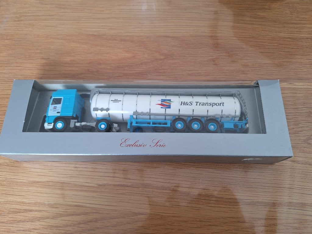 Herpa Daf 500 XF Tankwagen H&S speciale uitgave, Ophalen, Zo goed als nieuw, Bus of Vrachtwagen, Herpa