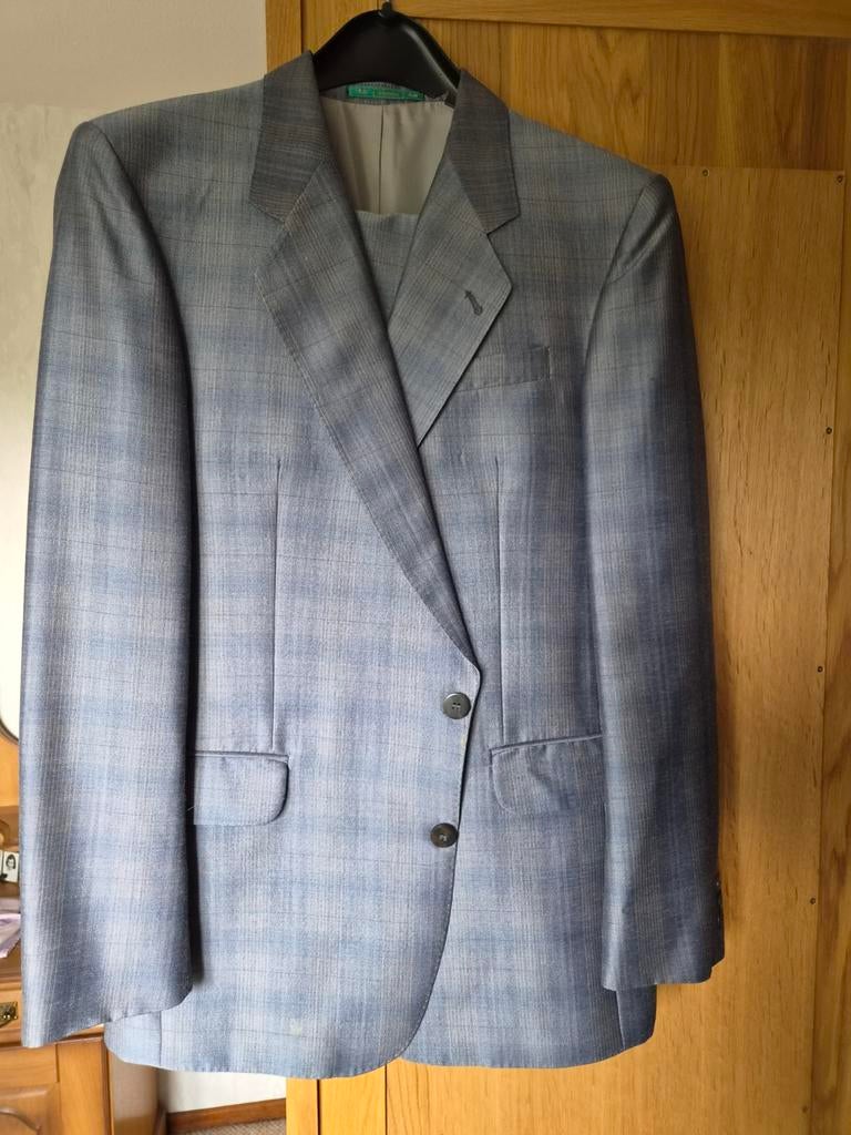 2 delig blauw kostuum maat 50, Kleding | Heren, Kostuums en Colberts, Ophalen of Verzenden, Zo goed als nieuw, Maat 48/50 (M)