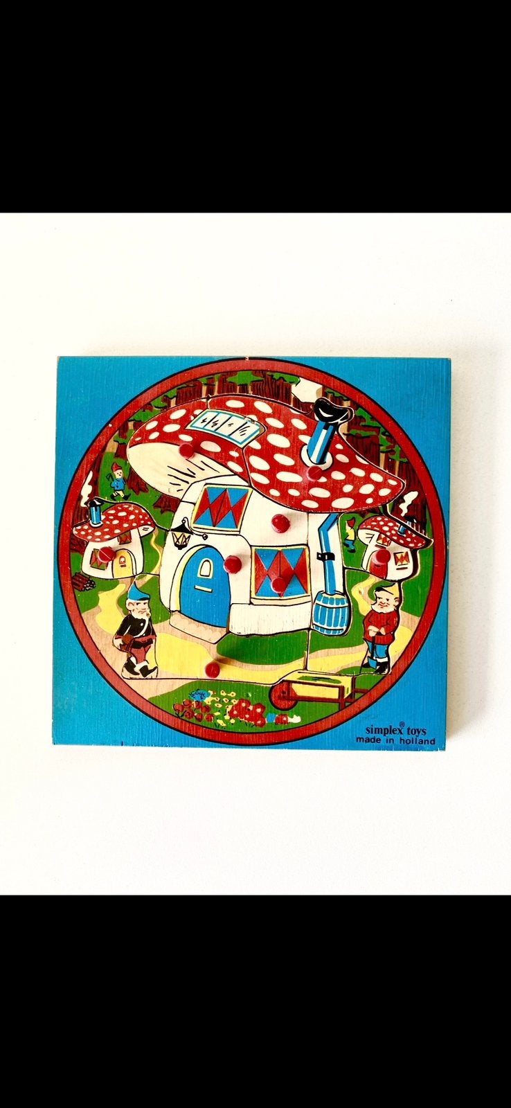 nostalgische SIMPLEX JAREN ‘60 NOPPEN-PUZZEL, Ophalen of Verzenden, Zo goed als nieuw
