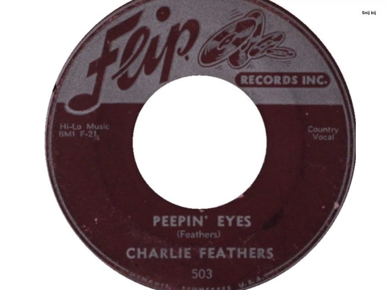GEZOCHT.      78 rpm  Charlie Feathers & Carl Perkings, Gebruikt, 10 inch, Ophalen of Verzenden, Overige typen