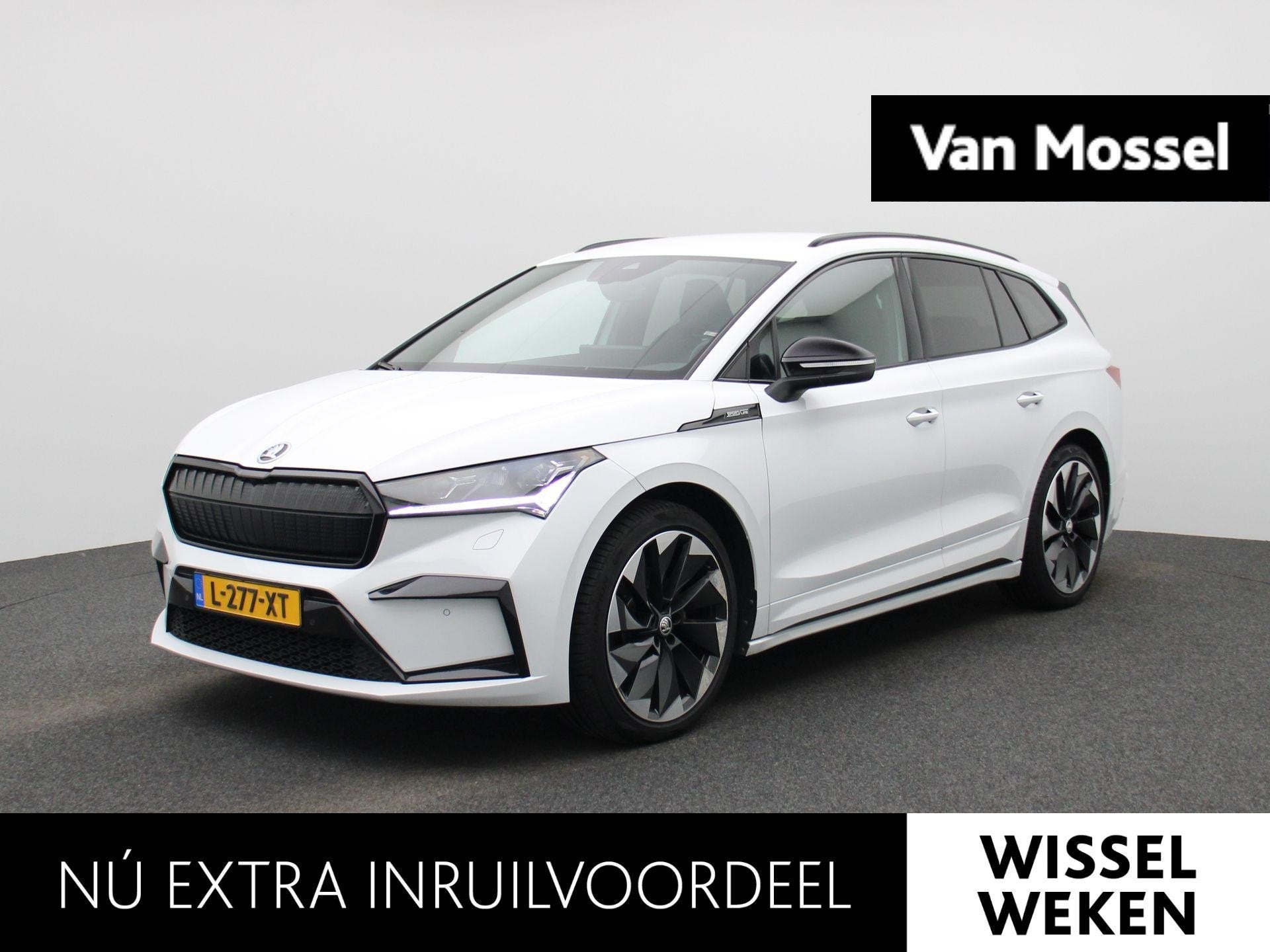 Skoda Enyaq iV 60 Sportline SOH 85%/ Camera/ stuurverwarming, Auto's, Automaat, 12 maanden, Achterwielaandrijving, Gebruikt