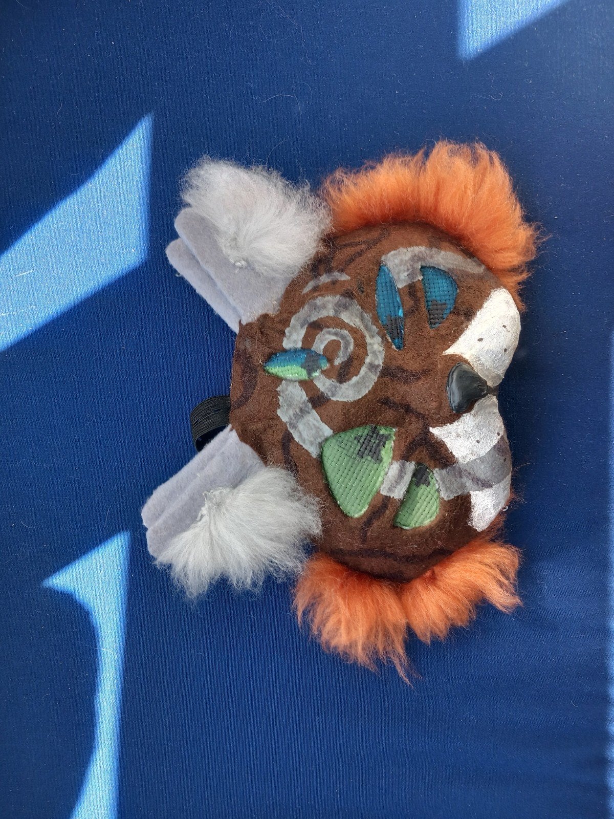 kat masker therian, Ophalen of Verzenden, Gebruikt, Bruin, Overige materialen