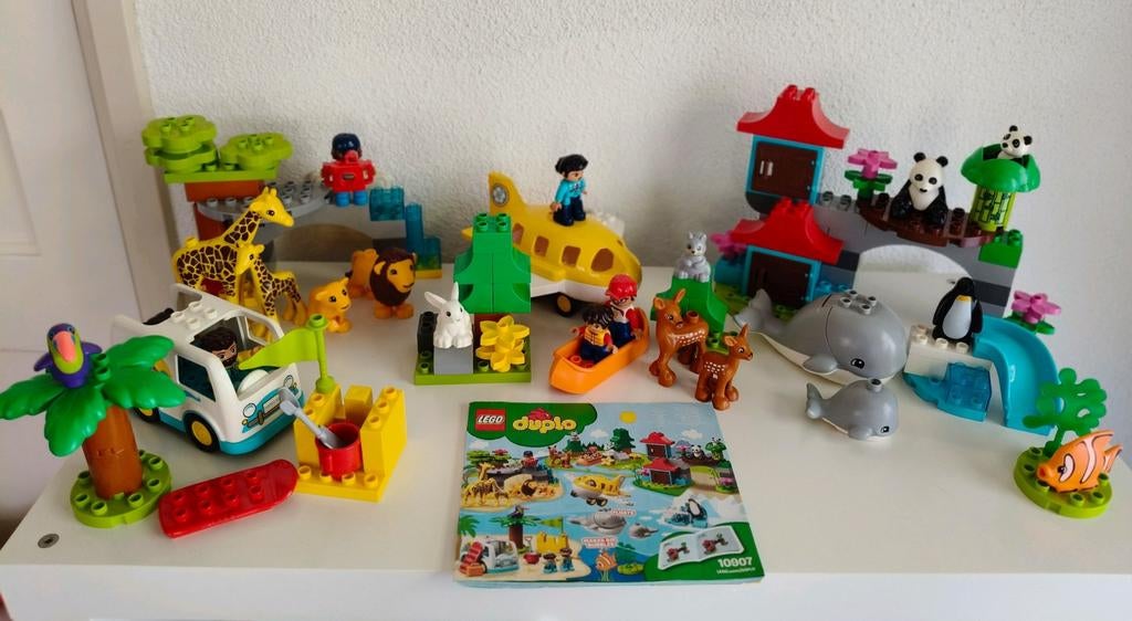 Duplo 10907 Dieren van de wereld, Compleet, Ophalen of Verzenden, Zo goed als nieuw, Duplo