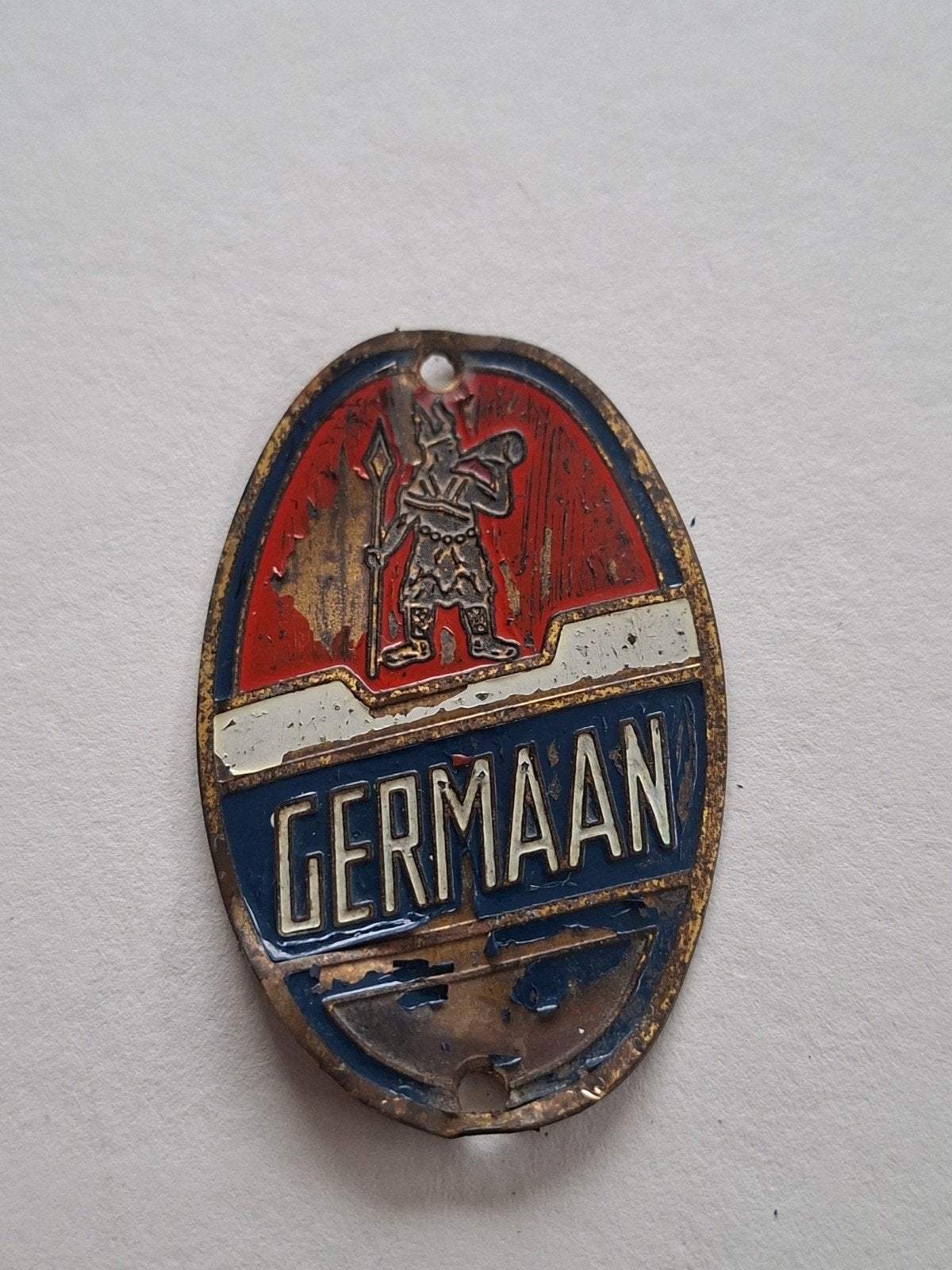 FIETSPLAATJE GERMAAN, Fietsen en Brommers, Ophalen of Verzenden